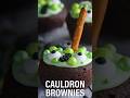 Scary cute cauldron brownies #shorts