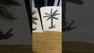 Watercolor palm trees