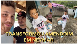 GUSTAVO COM A MISSÃO DE TIRAR AMENDOIM DE DENTRO DE CASA, ELE VIROU NEYMAR ⚽ 🤠