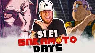 FIRST TIME WATCHING 🏪 SAKAMOTO DAYS (SEASON 1 EP 1 REACTION!) | The Legendary Hit Man