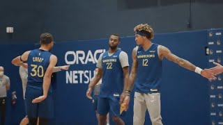 Steph Curry & the Warriors at training camp