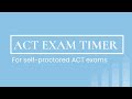 Full ACT Practice Test Timer: Pacing Made Easy! 🎯