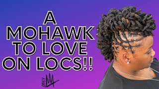 Try this Mohawk on your locs!
