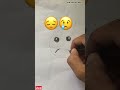 sad 😢 emotional emoji satisfying satisfyingvideo emoji challenge drawing zeezartist shorts