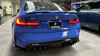 THE NEW 2025 BMW M3 COMPETITION IN MARITIME BLUE