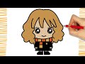 How to Draw HERMIONE I HARRY POTTER I EASY