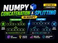 Numpy concatenate and split