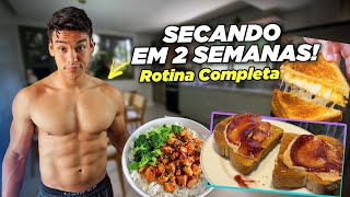 SECANDO A BARRIGA EM 2 SEMANAS NA PRÁTICA! •dia completo de dieta e treino* #rotina