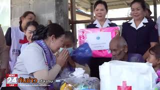 จังหวัดศรีสะเกษติดตามเยี่ยมผู้ป่วยโครงการหน่วยแพทย์อาสาสมเด็จพระศรีนครินทราบรมราชชนนี( พอ.สว.)