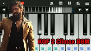 KGF 2 Climax BGM | Easy Piano Tutorial | Perfect Piano