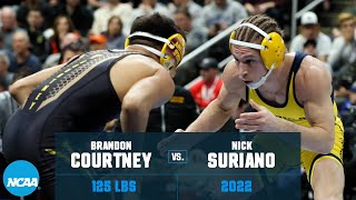 Nick Suriano vs. Brandon Courtney: 2022 NCAA wrestling championship semifinal (125 lb.)