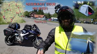 Одиночное Мотопутешествие по Германии Часть01 Mototour 6 Дней Harz Thüringen W Палатка Honda VFR800