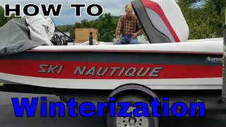 Inboard boat Winterization - Ski Nautique winterization