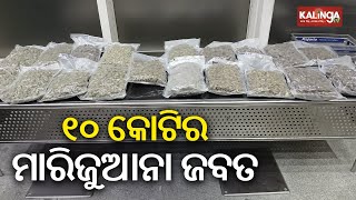 Marijuana worth Rs 10 crore seized at Bhubaneswar Airport, two women arrested | Kalinga TV