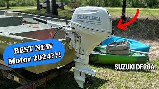 Brand New Suzuki 20 HP Outboard Unboxing & Install! | 2024 DF20A