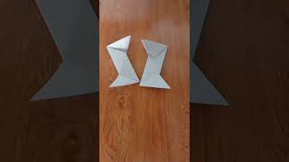 vvv review Instructions for folding NARUTO darts with paper are very beautiful #shorts
