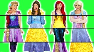 PRINCESS CLOTHES SWAP WITH ARIEL, ELSA, BELLE AND RAPUNZEL CLOTHING SWITCH UP. Totally TV.