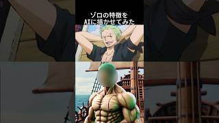 【ONE PIECE】ゾロの特徴をAIに描かせてみた #shorts #onepiece #anime #ワンピース #ワンピースカード #新時代