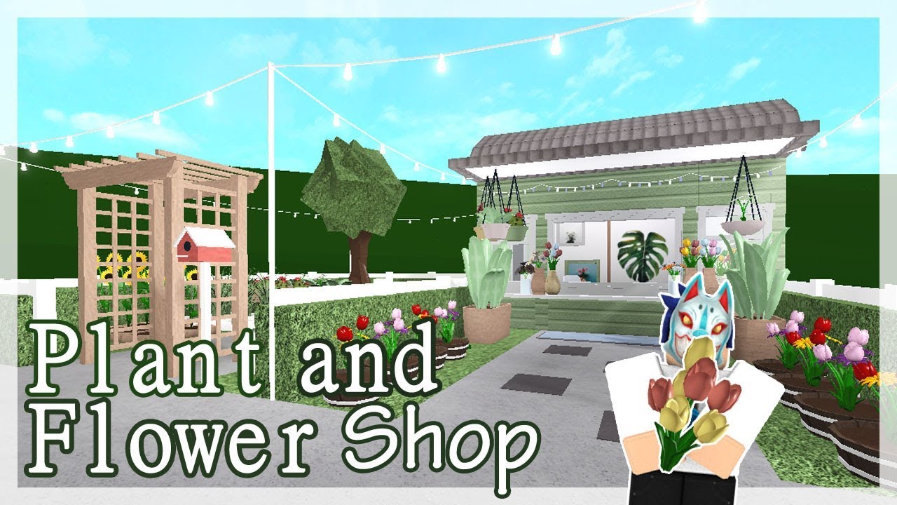 Bloxburg | Plant And Flower Shop | 31k - YouTube