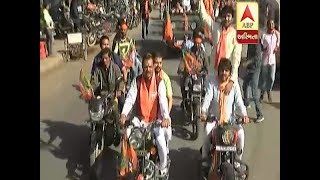 Gujarat BJP president Jitu Vaghani run bullet without helmet in Jasdan