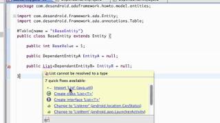 ADA Framework Screencast Dependencies