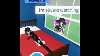 Kokichi Watches Shuichi's Sleep But In Roblox || Danganronpa Memes #x7m #gaming #shorts