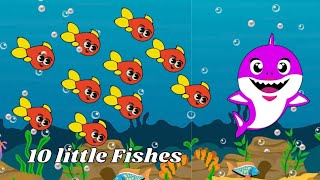 10 little fishes | nursery rhymes | baby songs | super simple songs | kids songs | counting song