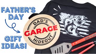 Cricut Father's Day Gift Ideas! Gift Inspiration for Men | Quick and Easy Crafts.