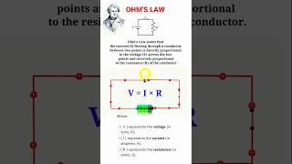 What is Ohm's Law 💡 | Ohm's Law Definition #physics#ohmslaw#ohms#definitions#science#physical#facts