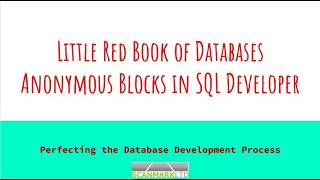 PL-SQL Anonymous Blocks in SQL Developer