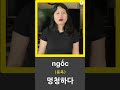 멍청하다 베트남어로 베트남사람 발음 비교 shorts 베트남어