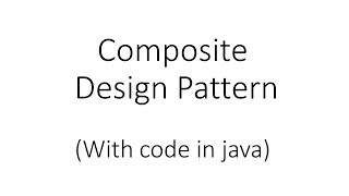 Composite Design Pattern in Java