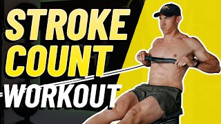 How Many Strokes Can You Take?! 20 Minute INTENSE Rowing Workout.