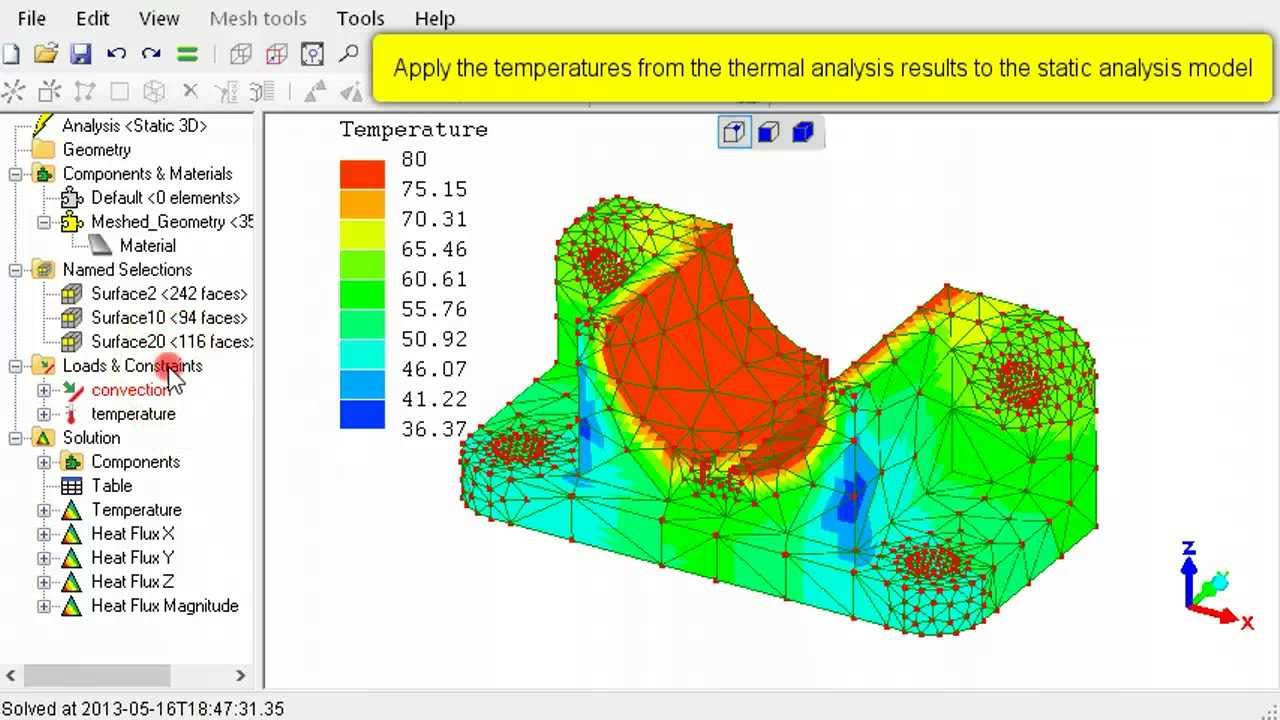 Thermal Stress Analysis In LISA - YouTube