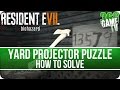 Resident Evil 7 Yard Projector Puzzle - How to solve the shadow plinth puzzle (Non story related)