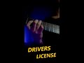 DRIVERS LICENSE - Olivia Rodrigo (Guitar Cover + Lyric) #short