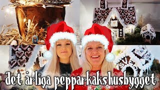 DET ÅRLIGA PEPPARKAKSHUSBAKET MED MAMMA! (3st hus!!!)