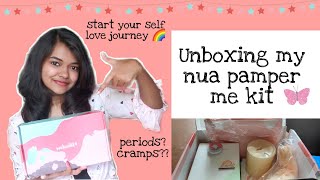 Unboxing my nua pamper me kit || Nua women || The Shining Eva