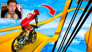 ANDEI DE BICICLETA em uma RAMPA DA HOTWHEELS! - Descenders