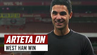 'I'm happy with the points but we have things to improve'' | Arsenal 2-1 West Ham | Mikel Arteta