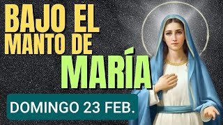 BAJO EL MANTO DE MARÍA.  DOMINGO 23 DE FEBRERO DE