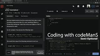 Codewars 8 kyu Semi-Optional Javascript