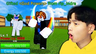 Blox Fruits owner gave me GOD POWERS..