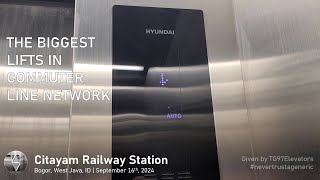 [From TG97Elevators] 2x Hyundai MRL Lifts / Elevators - Citayam Railway Station, Bogor, West Java