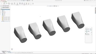 Solidworks - ブレンド/トランジション 3 - 正方形から円へ