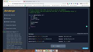 Creating Javascript objects three | Javascript Challenger #8