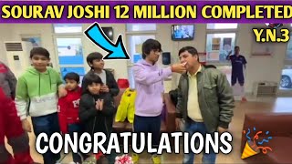 @Sourav Joshi Vlogs 12 Million Subscribers Completed @Piyush Joshi Gaming