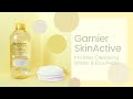 Garnier SkinActive Micellar Cleansing Water & Reusable Eco Pads | Product Demo Review