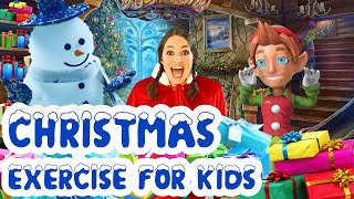 Christmas Exercise for Kids | Winter Indoor Workout for Children | No Equipment PE lesson for Kids