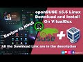 How to Download And Install openSUSE on VirtualBox ||  Review and Setup openSUSE Linux 2023 [HINID]